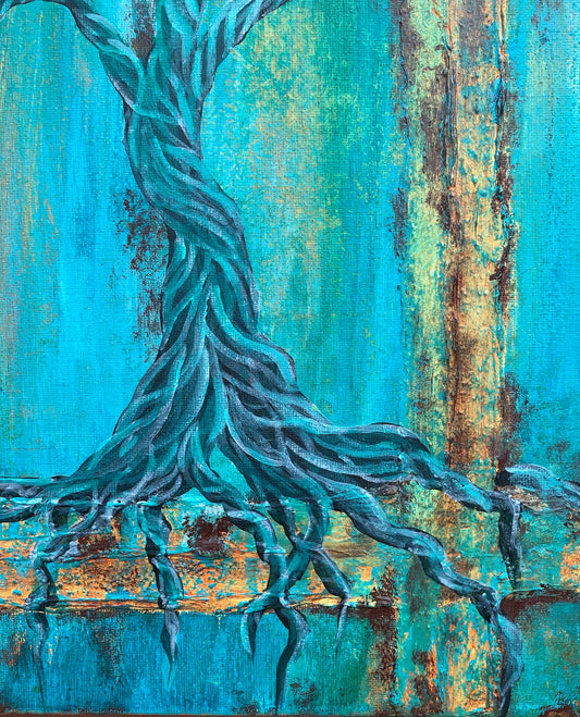 “Beauty in Decay” 50.5x40.5cm canvas