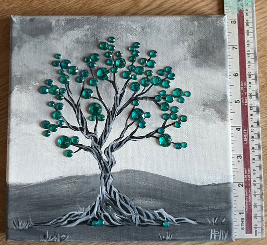 Turquoise Blingy Vine Tree
