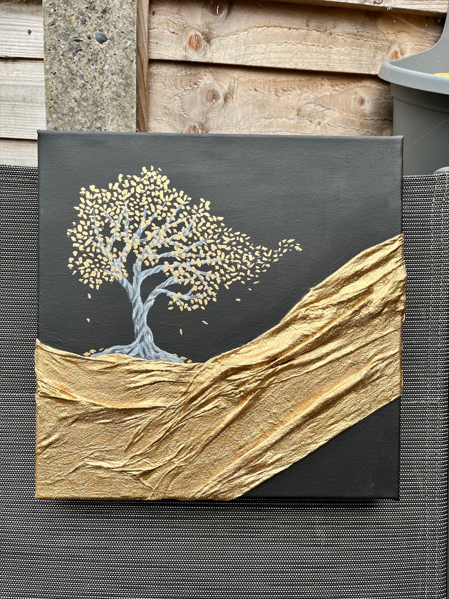 “Midnight Solitude”     12x12inch canvas
