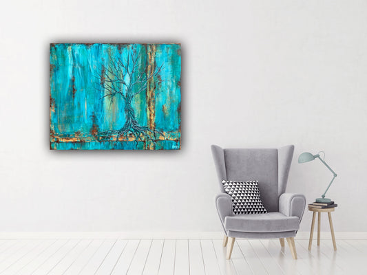 “Beauty in Decay” 50.5x40.5cm canvas