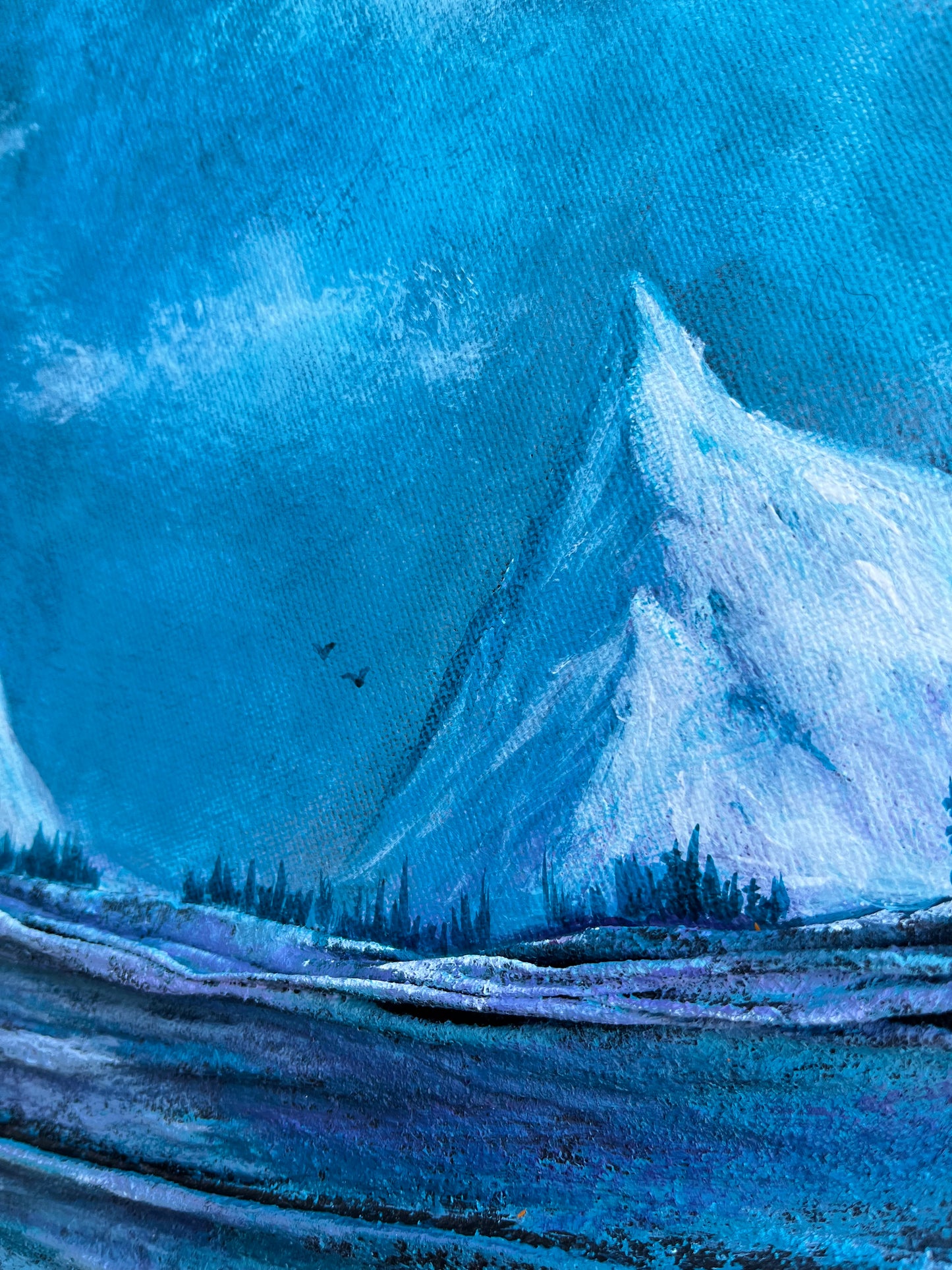 “Melody of the Mountains”     30cm Round Canvas