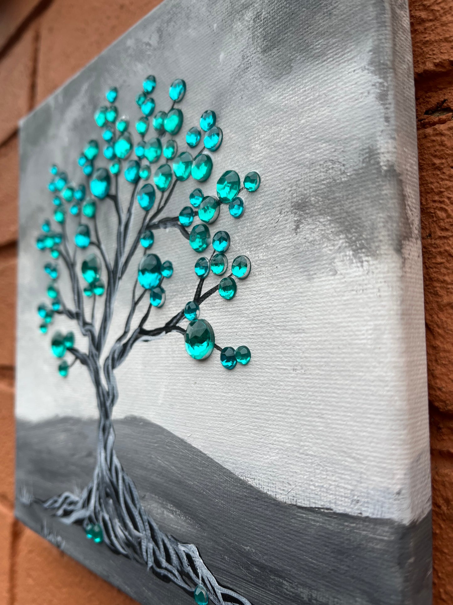 Turquoise Blingy Vine Tree