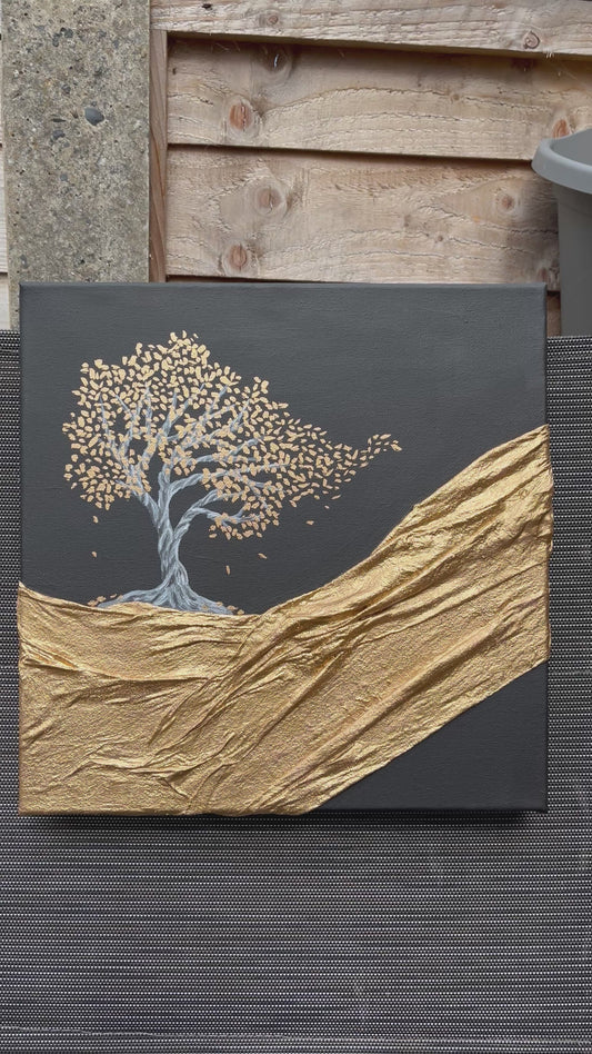 “Midnight Solitude”     12x12inch canvas